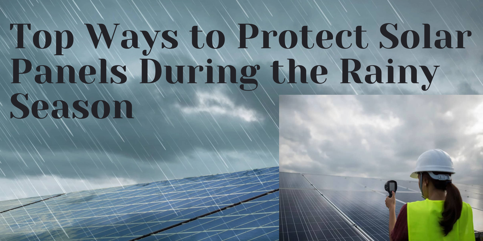 Top Ways to Protect Solar Panels During the Rainy Season